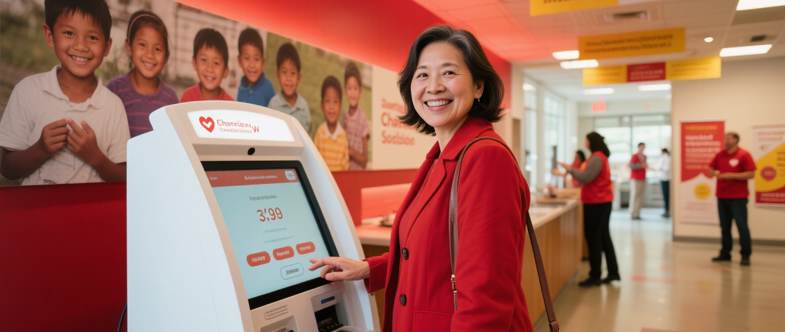 كشك خدمة ذاتية للجمعيات الخيرية