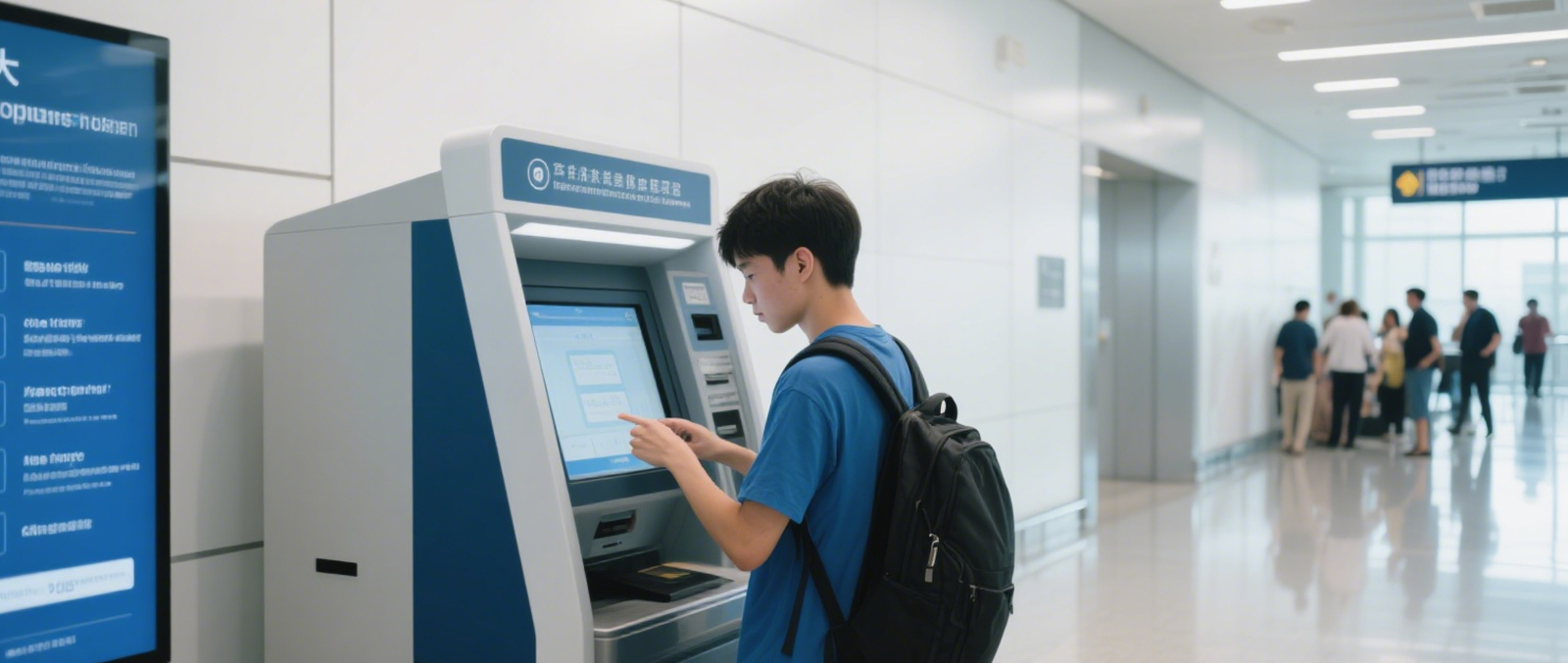 كشك الخدمة الذاتية للدخول والخروج من الجمارك